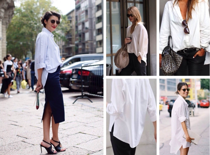 Белая рубашка в деловом стиле. \ Фото: womans.ws.