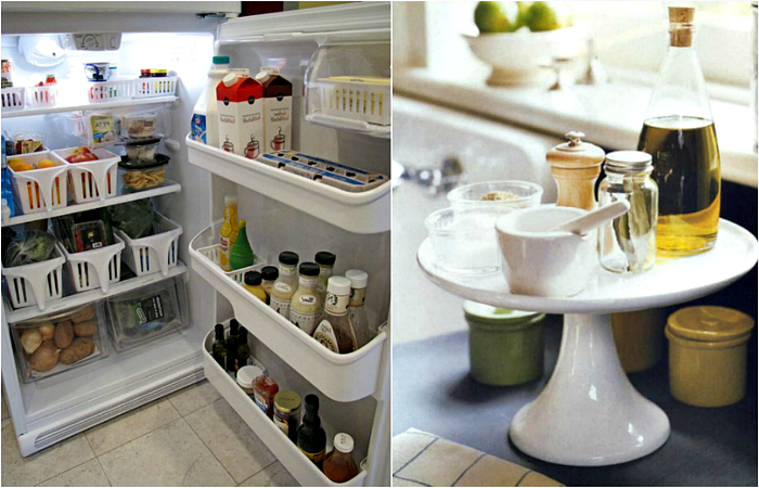 Чтобы в холодильнике царил порядок, используйте различные лотки. Это облегчит не только поиск продуктов, а и поддержит надлежащий вид на полках.