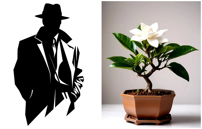 Силуэт и гардения. \ Фото: static.vecteezy.com. \ basket-24.wbbasket.ru. Силуэт и гардения. \ Фото: static.vecteezy.com. \ basket-24.wbbasket.ru.