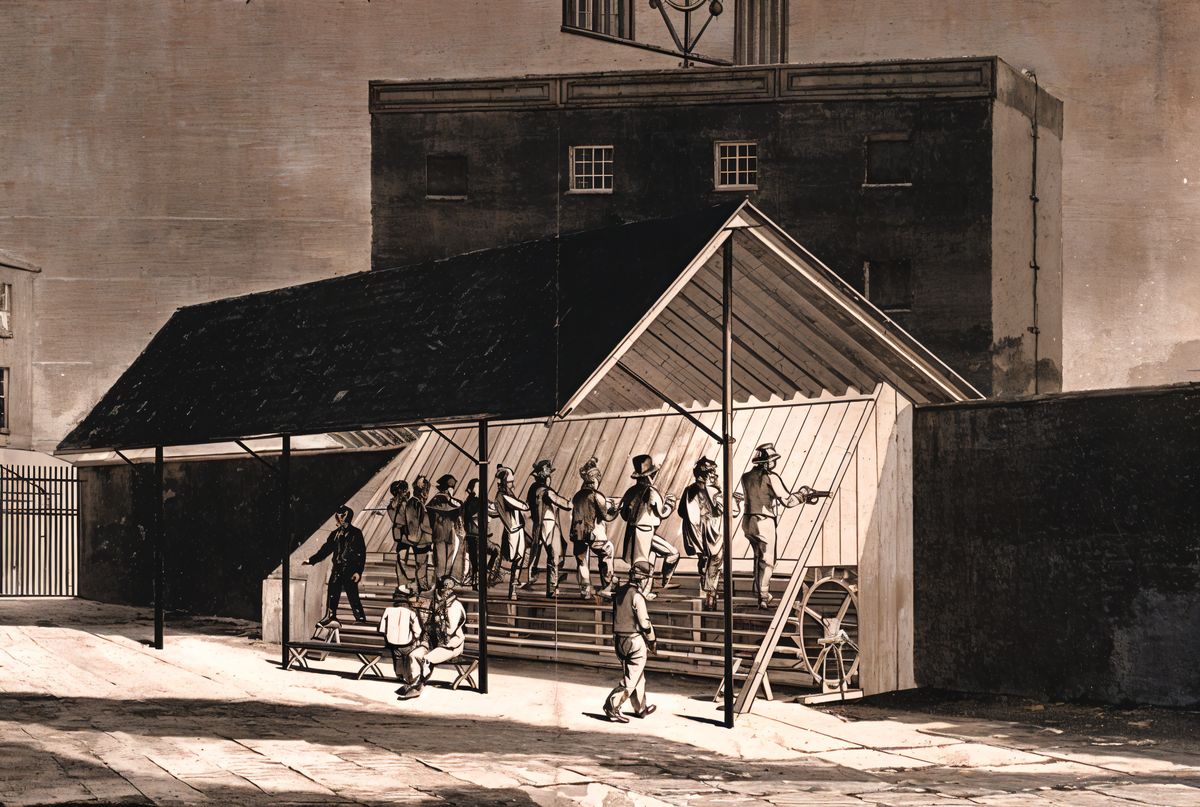 Изначально беговые дорожки использовались для рабочей силы, приводящей машины в работу. \ Фото: dd5o9ssmlz8kk.cloudfront.net. Изначально беговые дорожки использовались для рабочей силы, приводящей машины в работу. \ Фото: dd5o9ssmlz8kk.cloudfront.net.