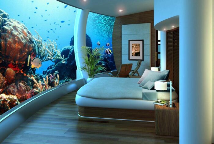 Подводный отель Poseidon Undersea Resort, Фиджи.