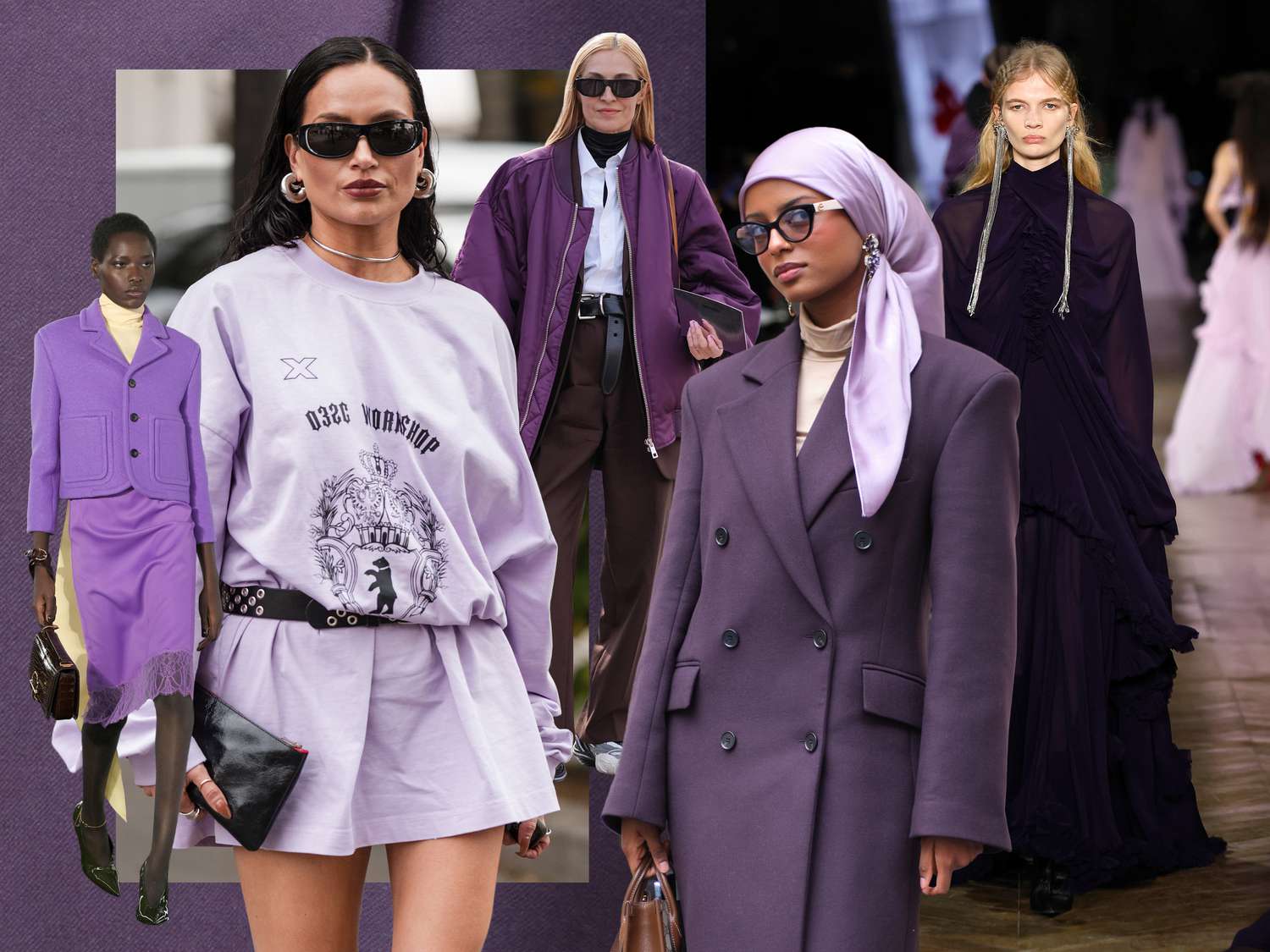 Фиолетовый и все его оттенки.