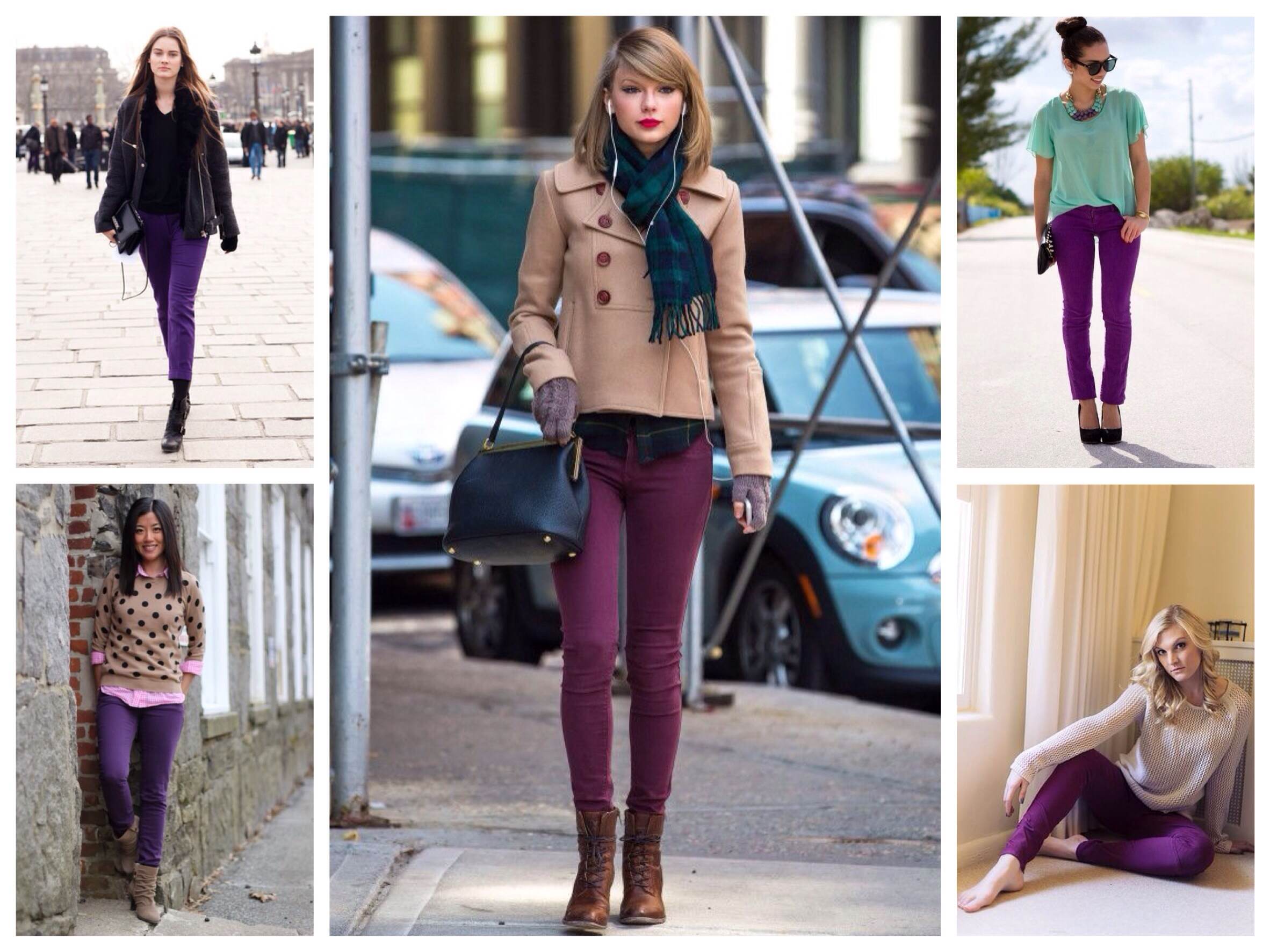 Фиолетовый прекрасно сочетается с нейтральными оттенками.