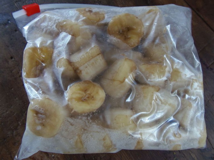 Замороженные бананы.