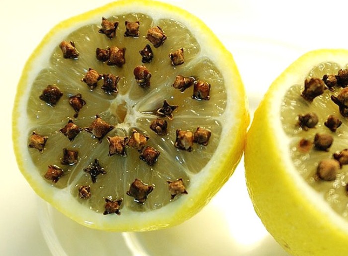 Лимон с гвоздикой - отличное натуральное средство от комаров.