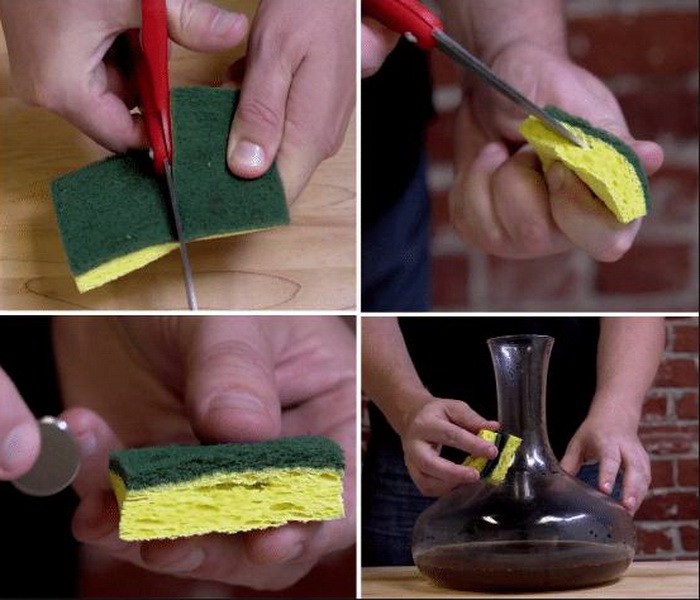 Как сделать магнитную губку для мытья: пошаговая инструкция.