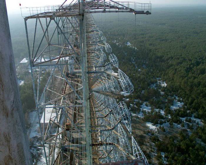 Антенные решетки на станции Чернобыль-2.