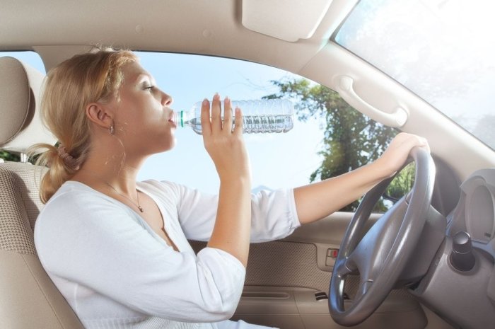 Пить воду за рулем нельзя, если вы на Кипре. /Фото: img.blesk.cz