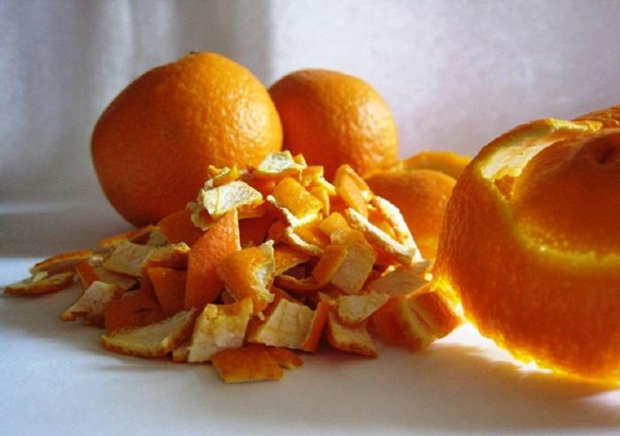 Апельсиновая кожура отлично справляется с отпугиванием мелких вредителей. /Фото: daybook.info
