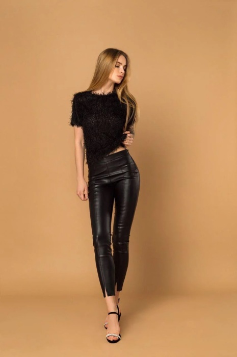 Фото кожаные штаны женские: Женские кожаные брюки — купить в интернет-магазине Ламода