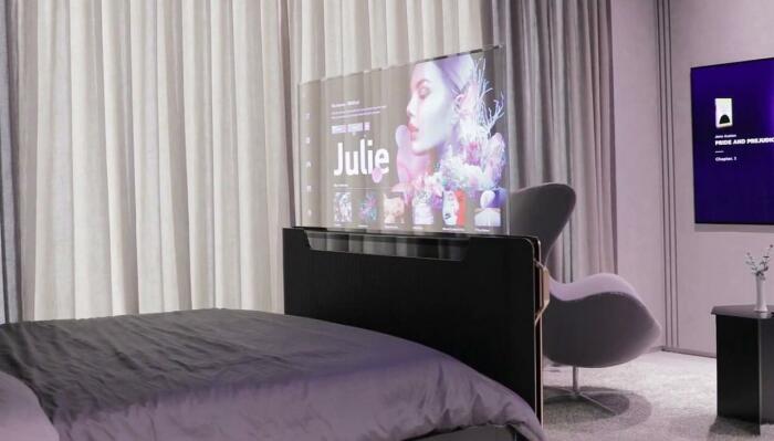 Дисплей OLED Smart Bed можно выдвигать как полностью, так и частично. /Фото: newshub.co.nz