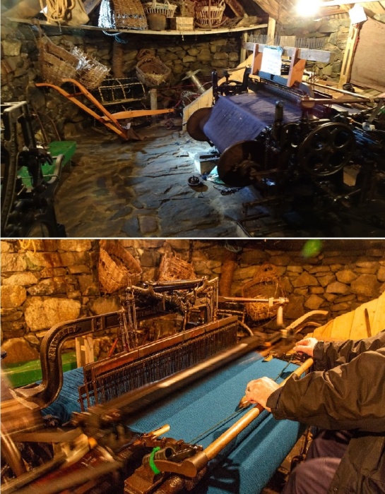 Восстановили и ткацкую мастерскую, где гости могут приобщиться к творческому процессу (Gearrannan Blackhouse Village, Шотландия).