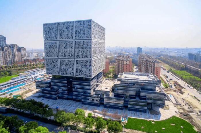 Здание, напоминающее Кубик Рубик, стало визитной карточкой научного городка в Ханчжоу (Китай). ¦ Фото: wantubizhi/pic.com.
