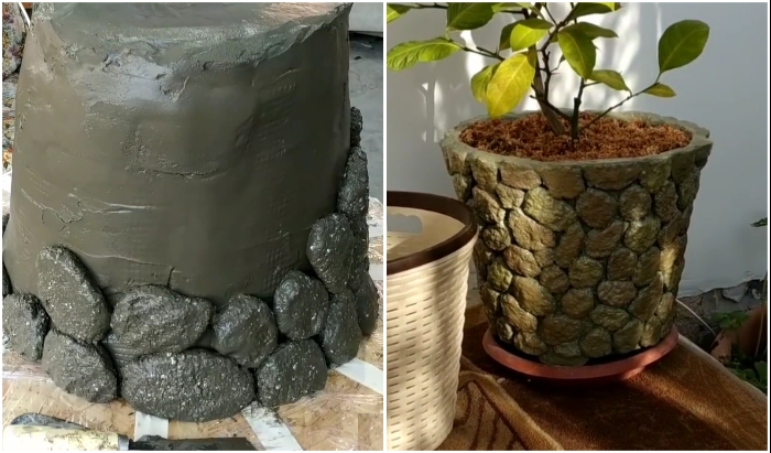 Как сделать камни из бетона своими руками для сада