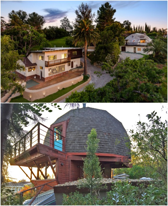Появился шанс стать обладателем легендарного купольного дома Уильяма Кинга в Лос-Анджелесе (Geodesic Dome House, США). 