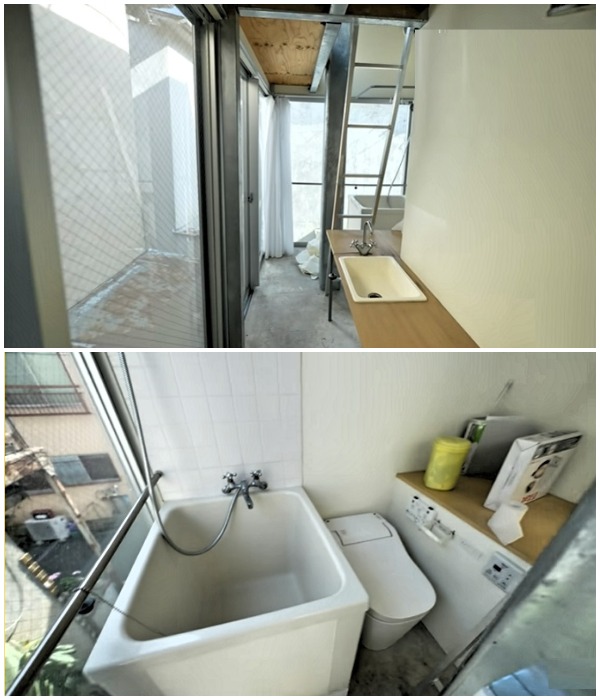 Г-образное пространство квартиры диктует свои правила обустройства жилплощади (Sakura Sakura, Токио).