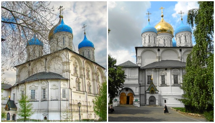 Главный храм монастыря - Спасо-Преображенский собор, построенный по инициативе архимандрита Никона в XVII веке (Новоспасский монастырь, Москва).