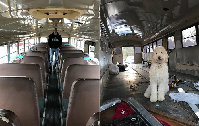 Преобразованиями автобуса The Roamer студент магистратуры занимался самостоятельно.