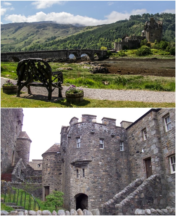 Сейчас все желающие могут отправиться на экскурсию в средневековый замок, к которому проложили основательный каменный мост (Eilean Donnain, Шотландия).
