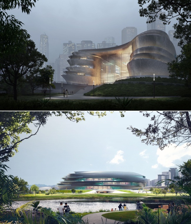 Проект Shenzhen Science & Technology Museum разработали специалисты архбюро Zaha Hadid Architects. Проект Shenzhen Science & Technology Museum разработали специалисты архбюро Zaha Hadid Architects.