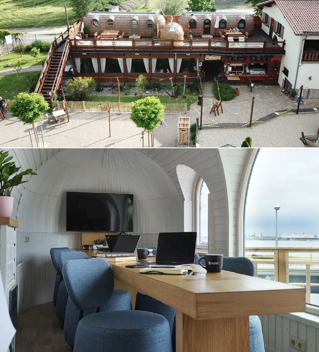 Арочные домики можно превратить в кафе или офис. Арочные домики можно превратить в кафе или офис.