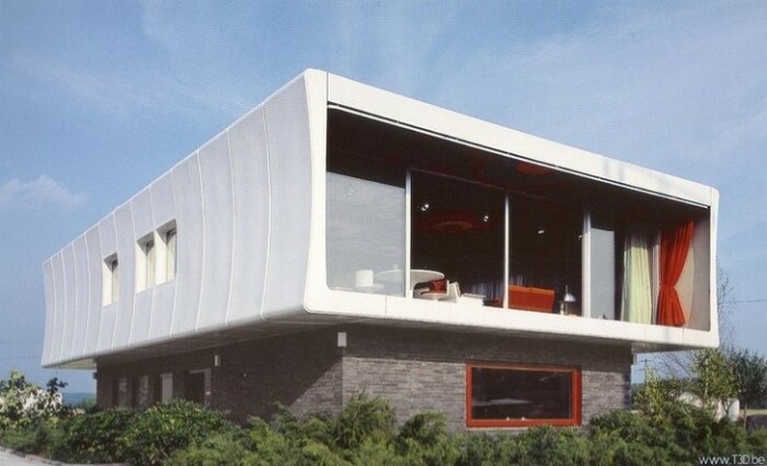 Еще один дом из пластмассы, построенный в Германии в 1969 году. | Фото: lj-editors.livejournal.com.