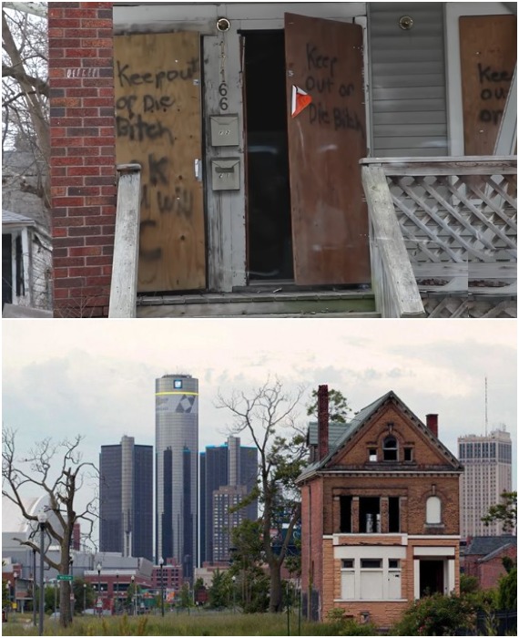 Власти надеются возродить город (Детройт, США).