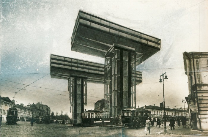 Идея создания горизонтальных небоскребов принадлежит советскому архитектору Эль Лисицкому. | Фото: cabinetmagazine.org.
