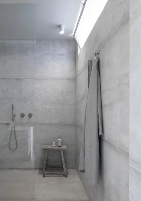 Минималистичный дизайн одной из 4 ванных комнат. | Фото: lilachmoraver.co.il.