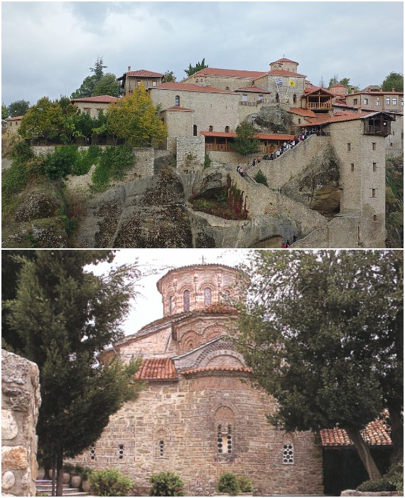 Собор и Кафоликон Преображенского монастыря (Фессалия, Греция).