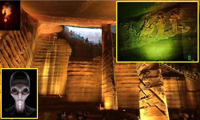 Учитывая количество неразгаданных тайн, многие предполагают, что без содействия инопланетян здесь не обошлось (Longyou Caves, Китай).