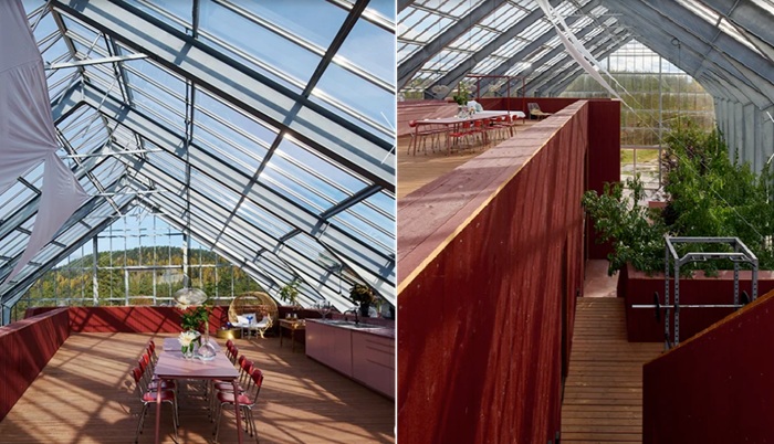 Крышу The Greenhouse Home  также задействовали.