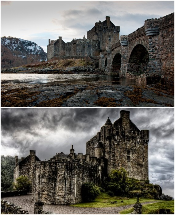 К счастью, отсутствие доступа к старинному замку по суше и обилие природного камня в регионе, поспособствовали сохранности средневековых строительных материалов (Eilean Donnain, Шотландия).