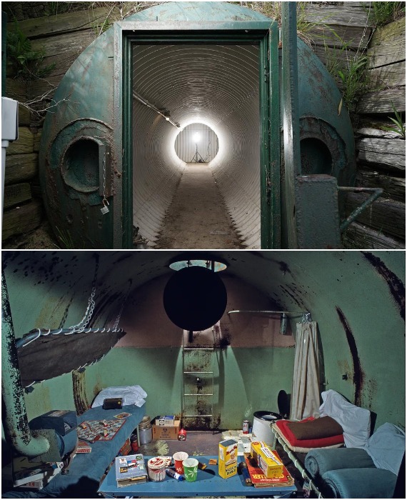 Спартанские условия пребывания в ядерном бункере (штат Массачусетс, США).