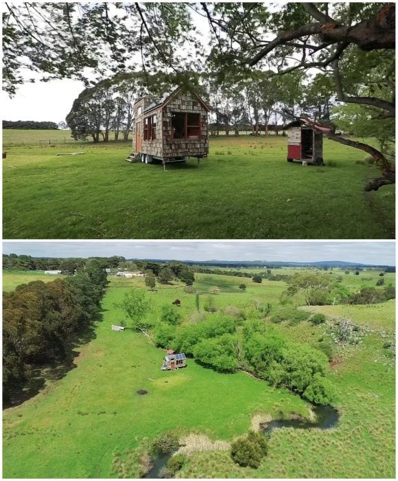 Домик можно припарковать где угодно.