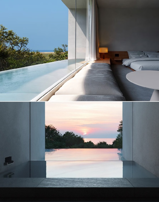 В Ishigaki Earth Villa в каждой спальне даже ванны пейзажные.