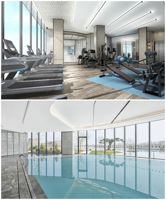 Любителям водных развлечений и занятий спортом в отеле будет чем заняться (JW Marriott Hotel Shanghai, Китай).