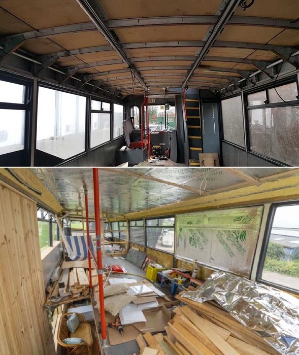 Трансформация двухэтажного автобуса заняла два года.