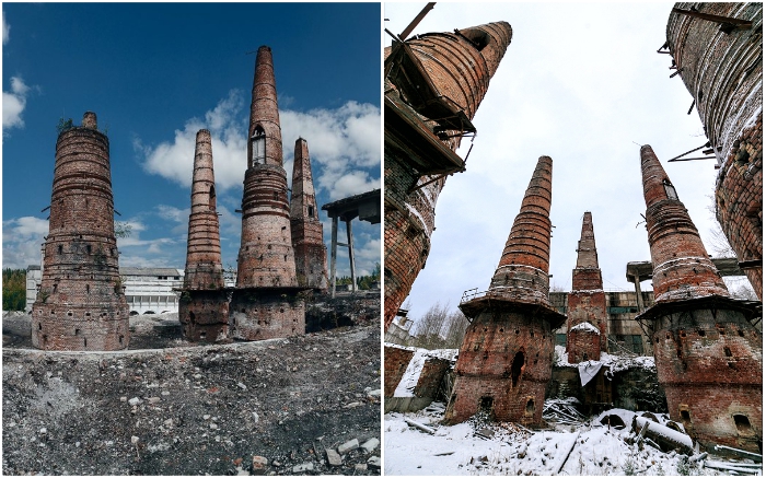 Заброшенный мраморно-известковый завод превратился в запретную достопримечательность Рускеала (Карелия). 