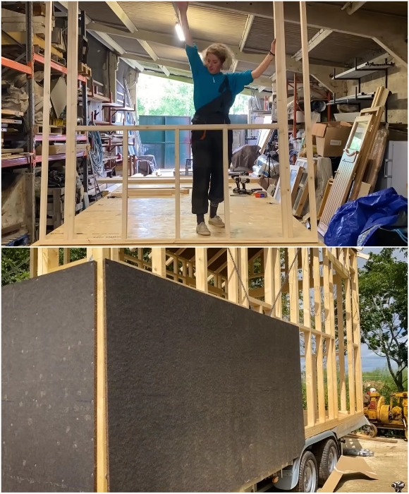 Чтобы сэкономить, Лара освоила строительные профессии. Чтобы сэкономить, Лара освоила строительные профессии.