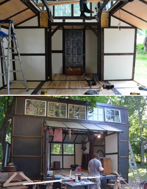 Строительство велось своими силами. Строительство велось своими силами.