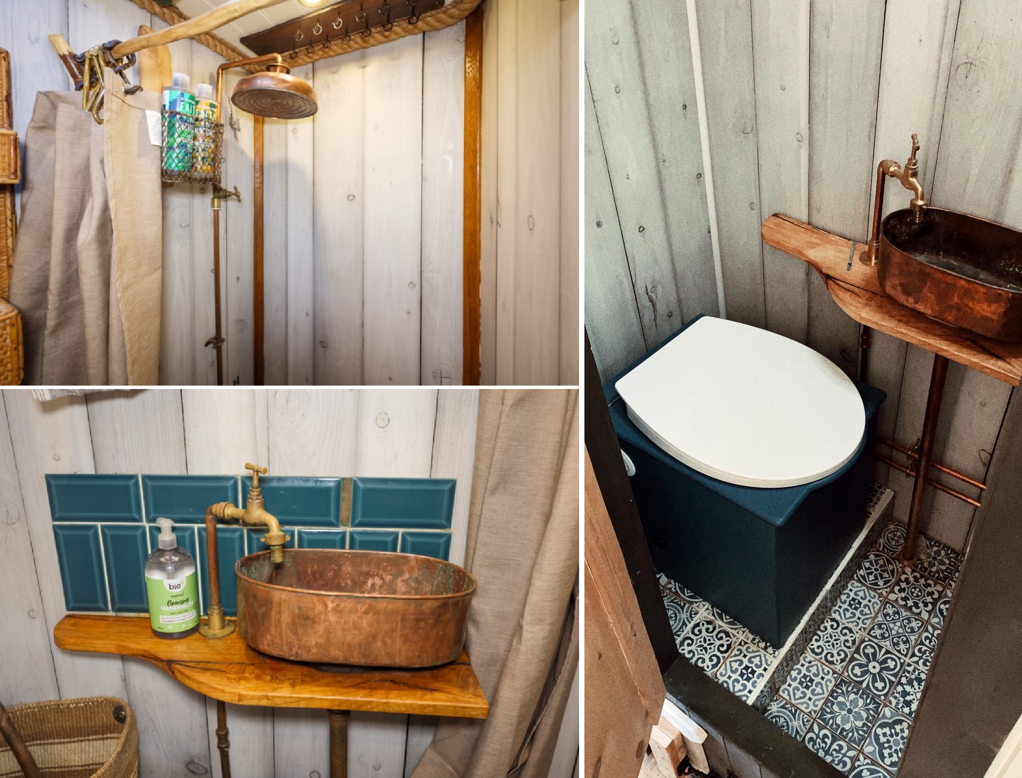 Лаконичная ванная в крошечном доме Sam Robin вполне благоустроена.