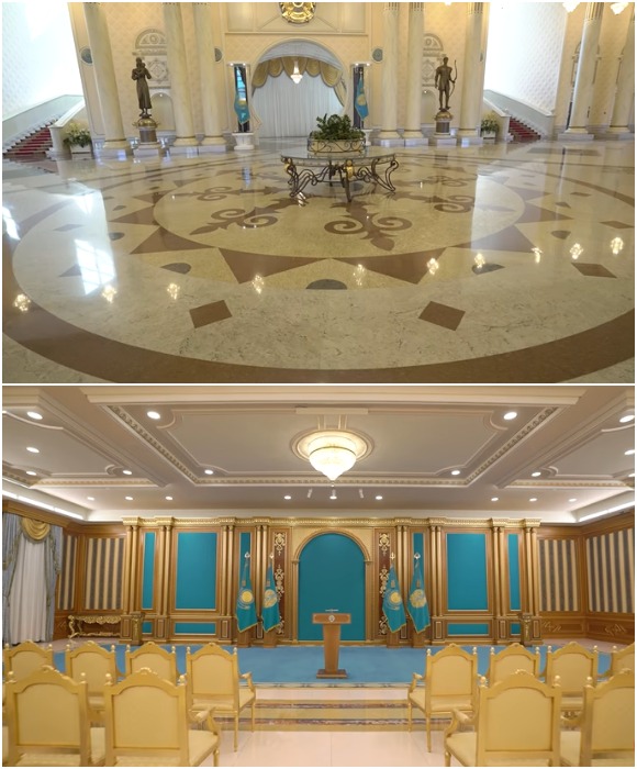 Некоторые залы после недавнего обновления («Акорда», Нур-Султан).