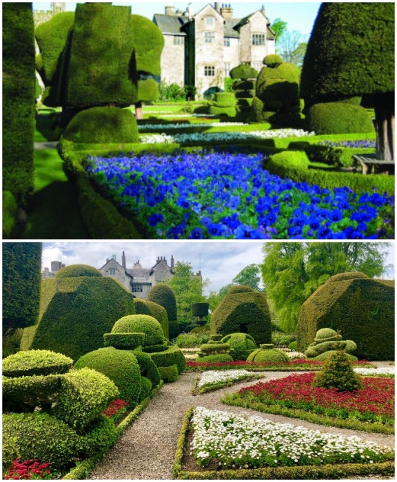 Цветочная феерия с дурманящими ароматами привносит свое очарование в парково-дворцовый комплекс Левенс Холл (Камбрия, Великобритания).