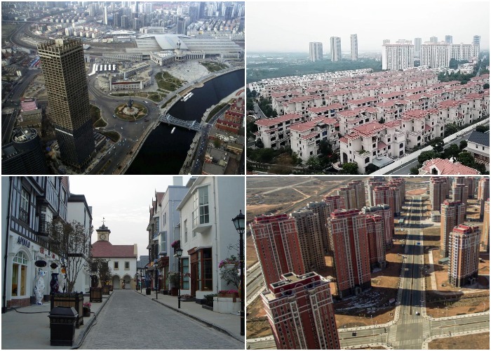 Роскошные виллы, причудливые небоскребы, многоквартирные дома, озера, парки и разветвленные дорожные сети: в городах-призраках Китая есть все, кроме жителей.