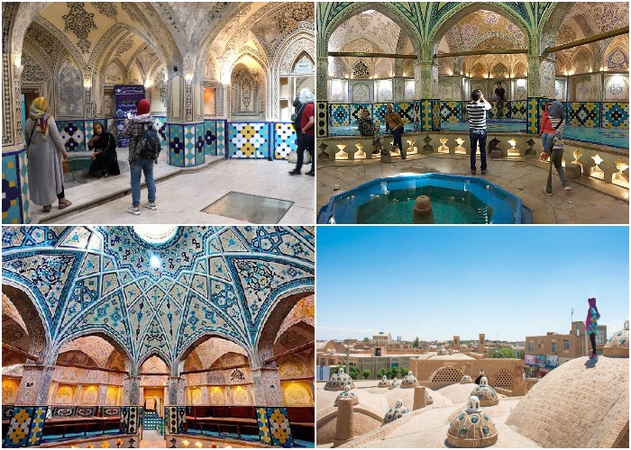 Хаммам Султана Амира Ахмада стал самой популярной туристической достопримечательностью города (Кашан, Иран).