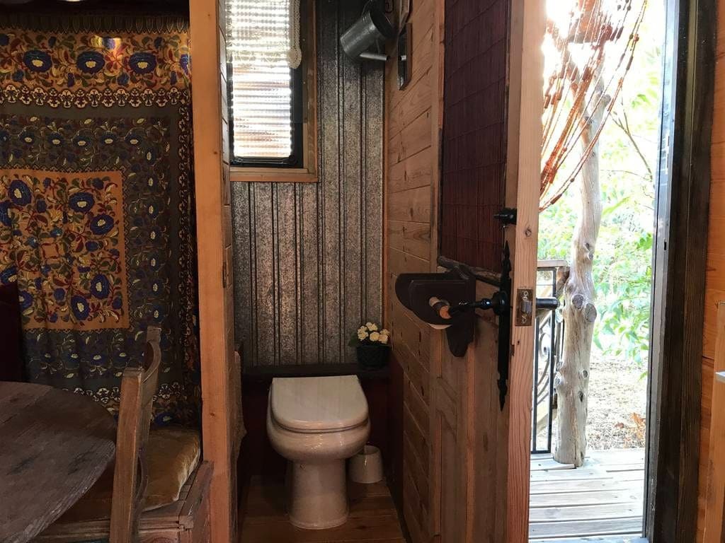 Скромный интерьер туалета. Скромный интерьер туалета.