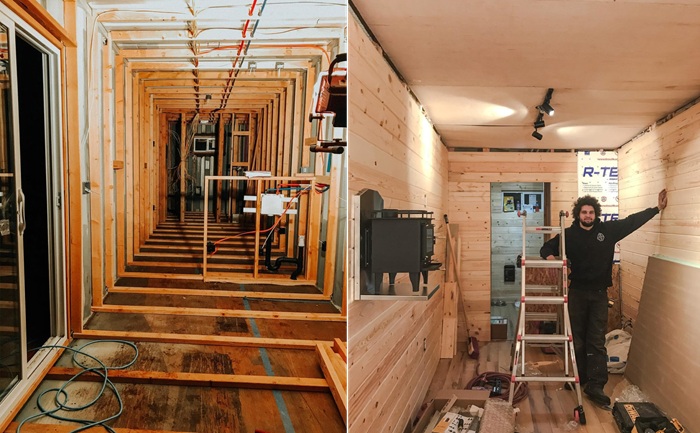 Основным строительным материалом стала древесина.