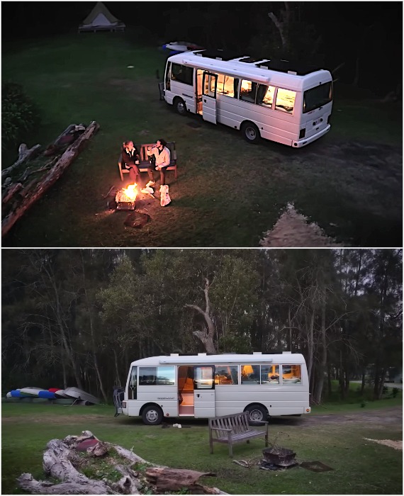 Автобус стал самодостаточным домом.