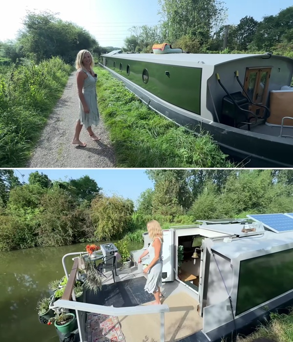 Лаундж на крыше и огород на палубе.